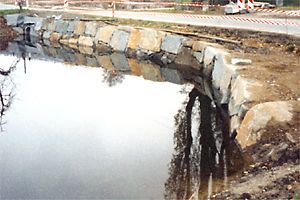 Rekonstruktion einer Teichanlage in Arnsdorf / Sachsen